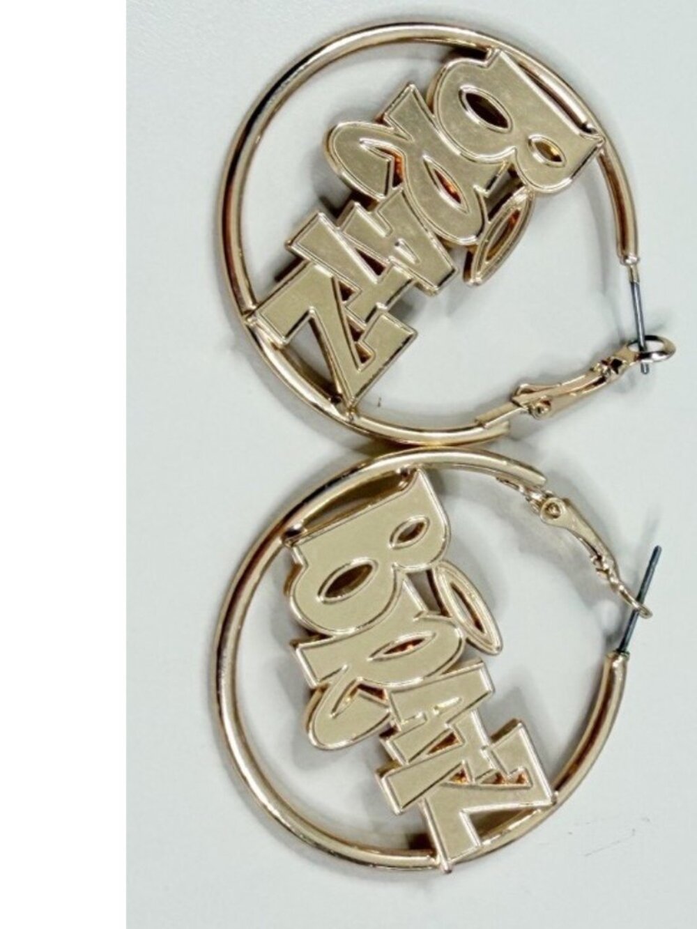 MGM BRATZ Doll 1.5" Gold Hoop Earrings Y2K Nice Quality EUC